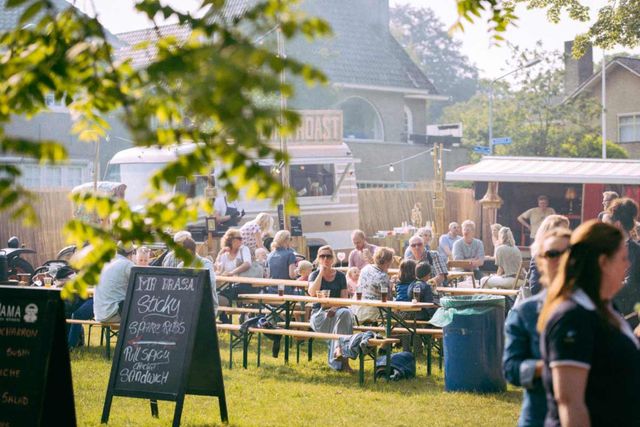 Evenement 'Eten op rolletjes' in het Leeghwaterpark in Purmerend