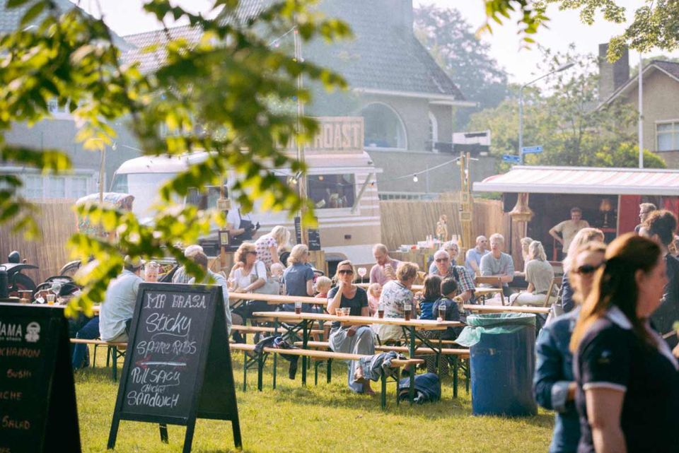 Evenement 'Eten op rolletjes' in het Leeghwaterpark in Purmerend