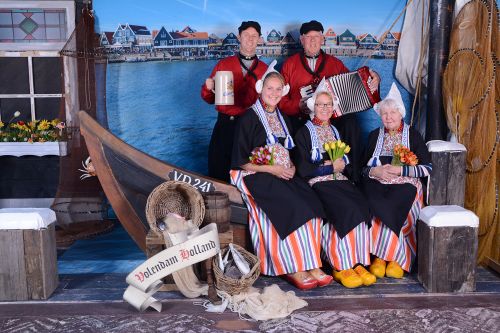 Voorbeeld van een foto in klederdracht in Volendam.