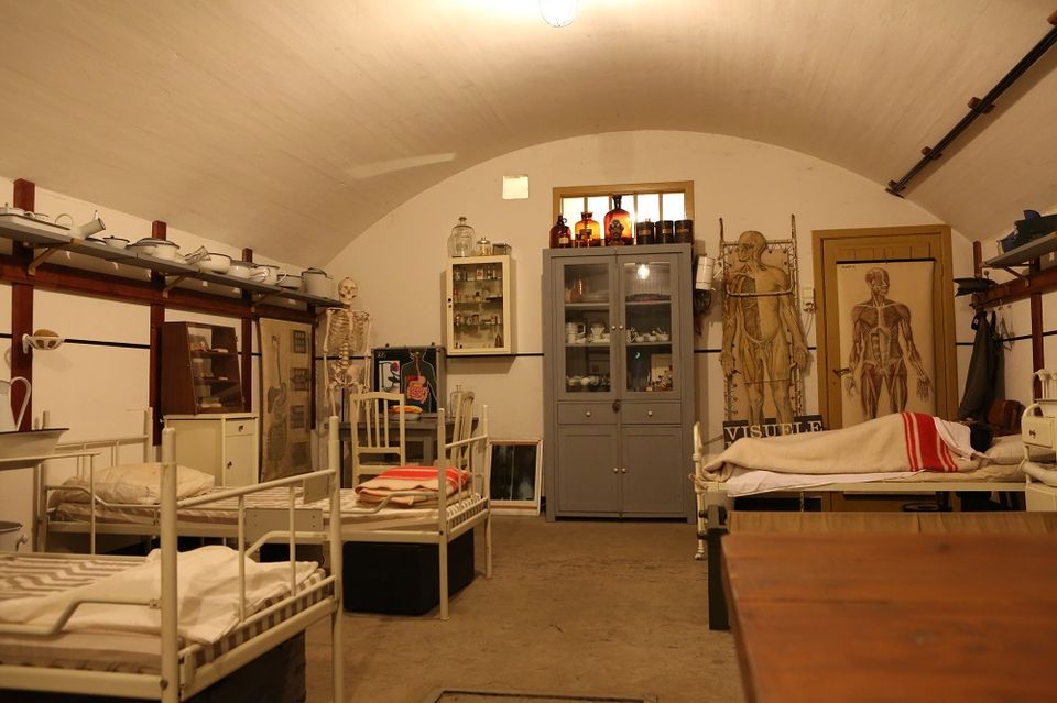 De slaapzaal van het Fort bij Edam.