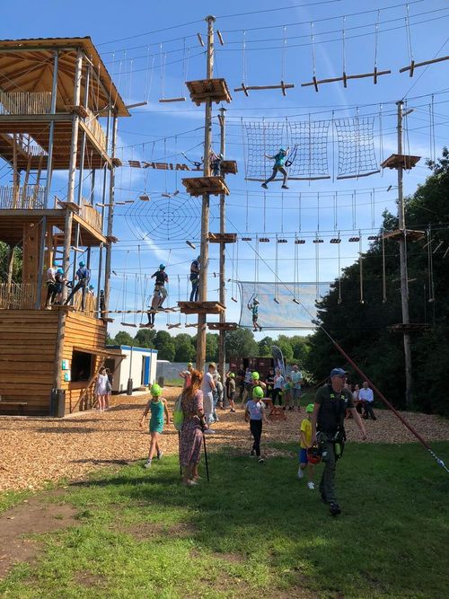 Het klimpark van Klimpark Twiske