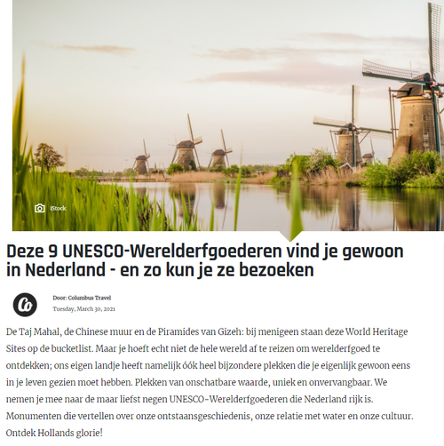 Artikel in Colombus Travel.