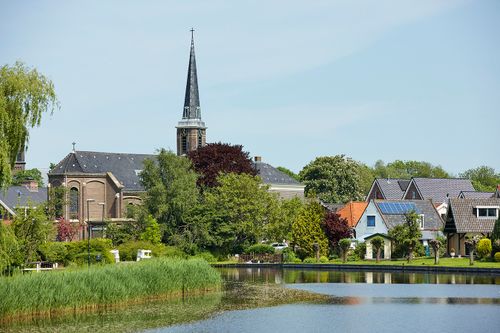 Havenrak met Broekerkerk