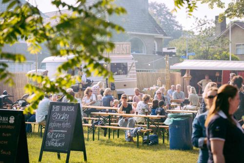 Evenement 'Eten op rolletjes' in het Leeghwaterpark in Purmerend