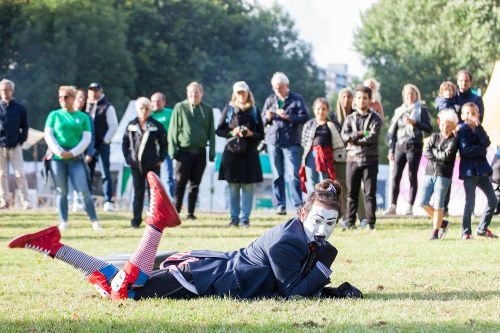 Een act op het festivalterrein tijdens Reuring Festival 2019.