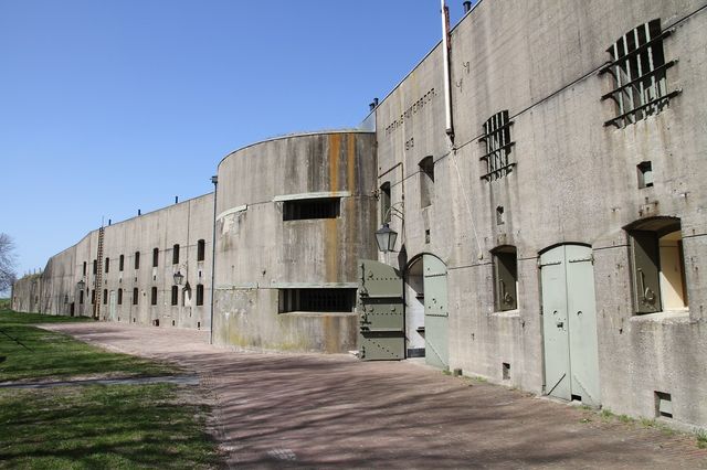 Ingang bij Fort Spijkerbooor in De Beemster.