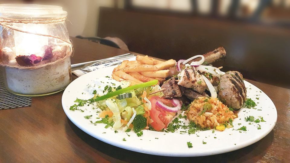 Overheerlijk gerecht van Grieks Restaurant Meteora in Oostzaan.