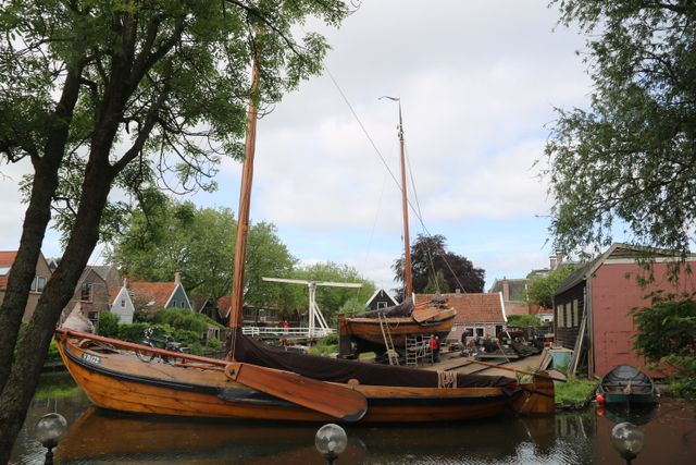 Botterwerf in Edam.