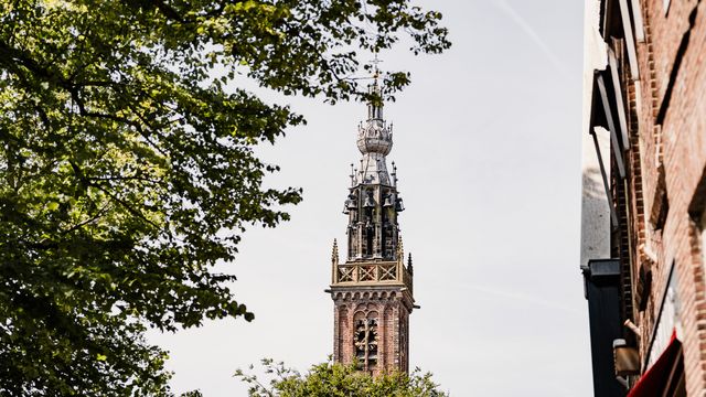 De top van de Speeltoren in Edam