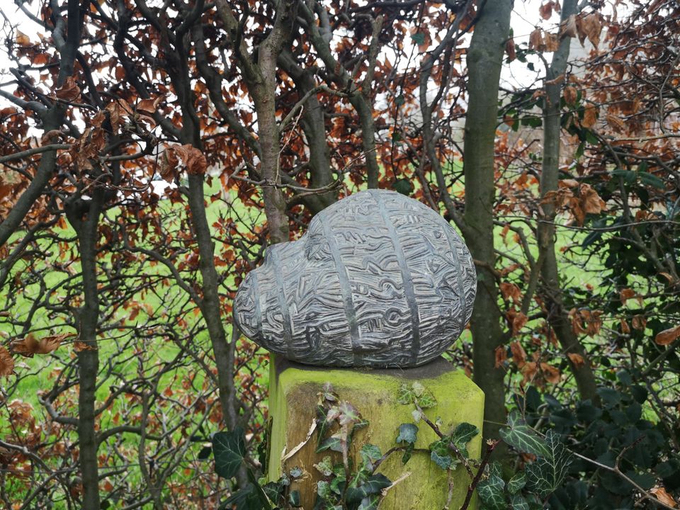 Stenen kunstwerk in De Beemster