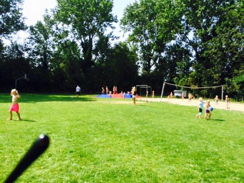 De speelweide bij Slobbeland Volendam.