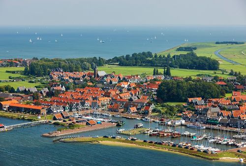 Luchtfoto van Marken