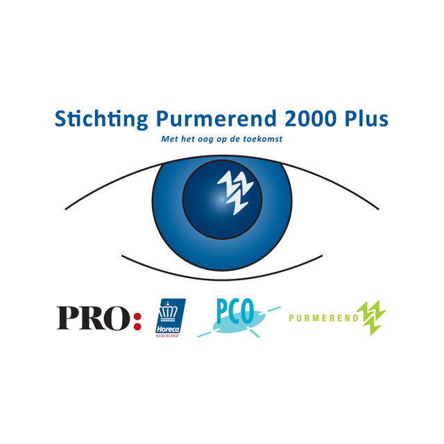 Het logo van Stichting Purmerend 2000 Plus
