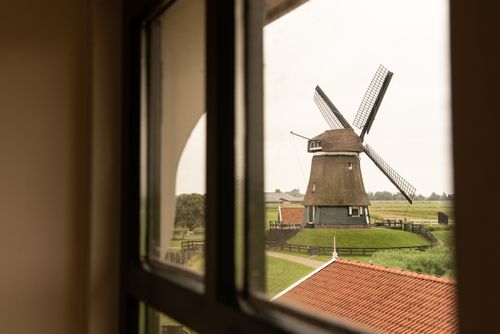 Uitzicht vanuit B&B de Breek in Etersheim.