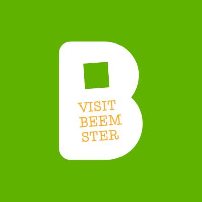 Logo in kleurblok Visit Beemster.
