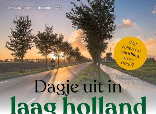 Een deel van de voorkant van het magazine Dagje uit in Laag Holland