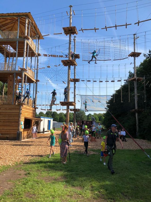 Het klimpark van Klimpark Twiske