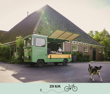 Productenkar bij De Proeftuin in De Beemster.